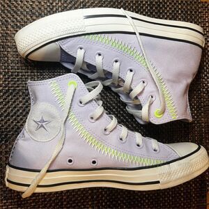 Converse Chuck Taylor All Star Vapor High Top Lavender Green A06010C Size 8
